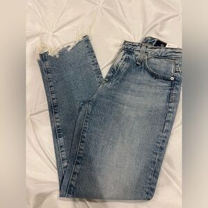 AG JEANS WITH DISTRESSED HEM SIZE 24
